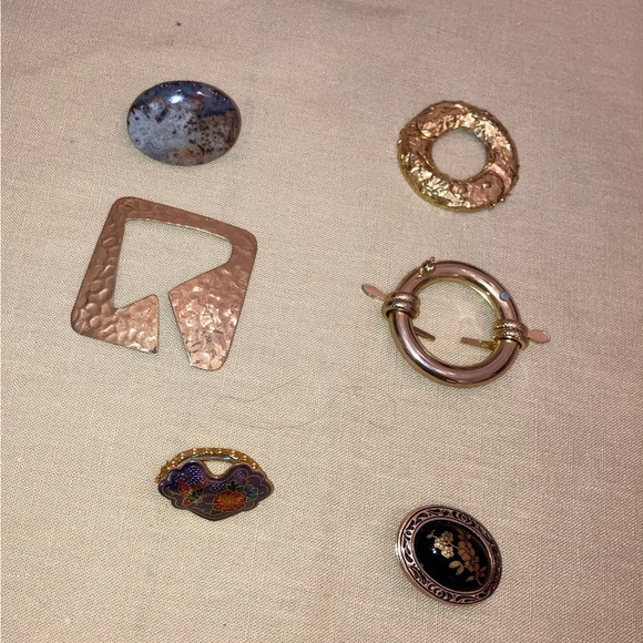 Pick 1  Vintage Scarf Clips Rings And Holders